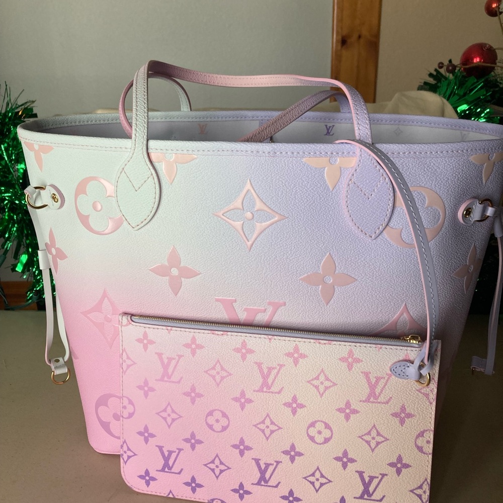 💕💕 Limited Edition 💕 Sunrise Pastel Neverfull MM full set💗💗
